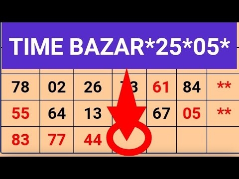 25 05 2023 Time Bazar Today Time Bazar Chart Time Bazar Open Time 