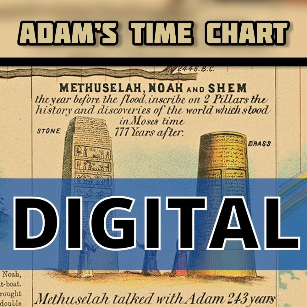 Adams Time Chart Instant JPG Digital Download Page Biblical Timeline 