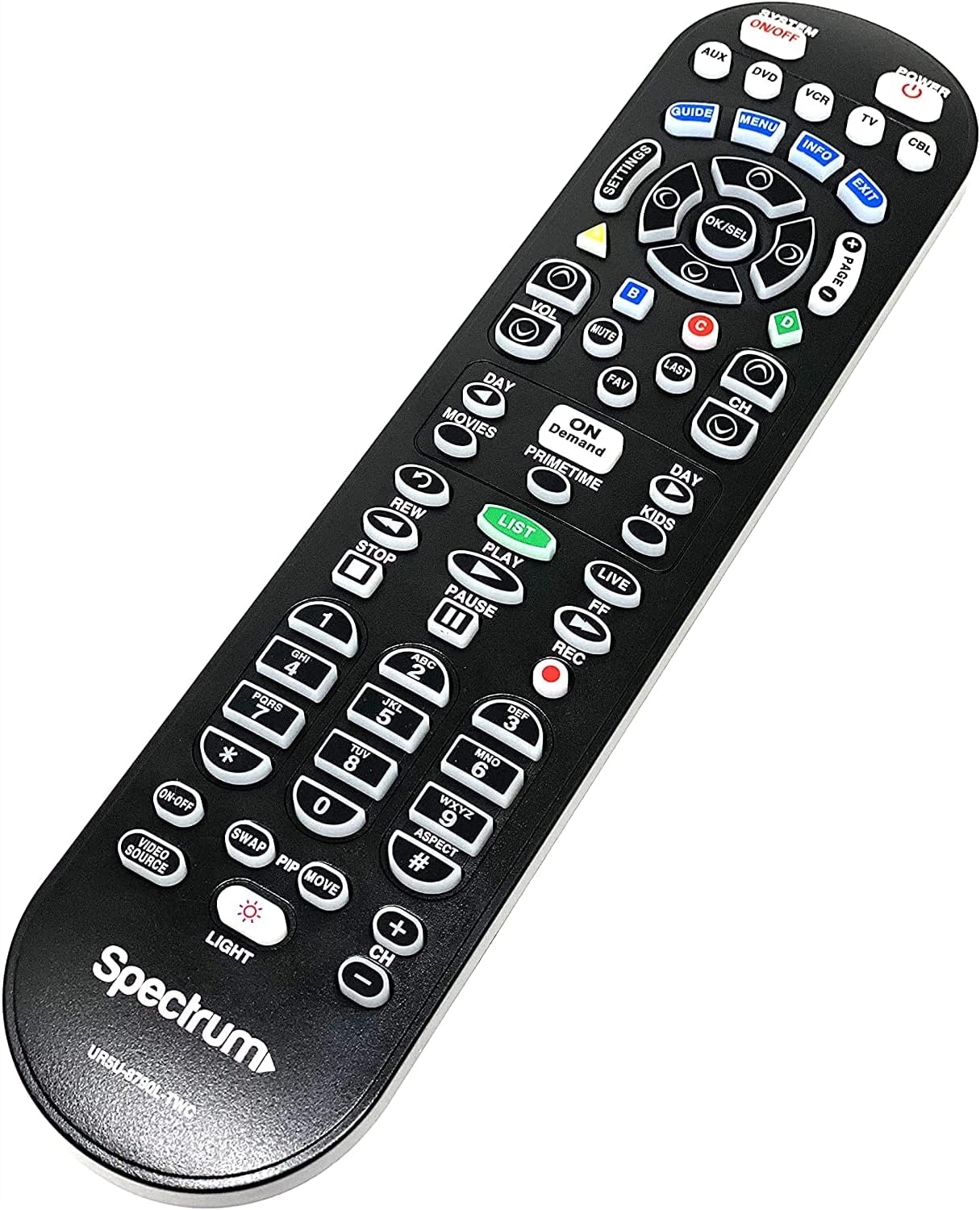 Amazon Charter Spectrum TV Remote Control TIME Warner CLIKR 5 UR5U