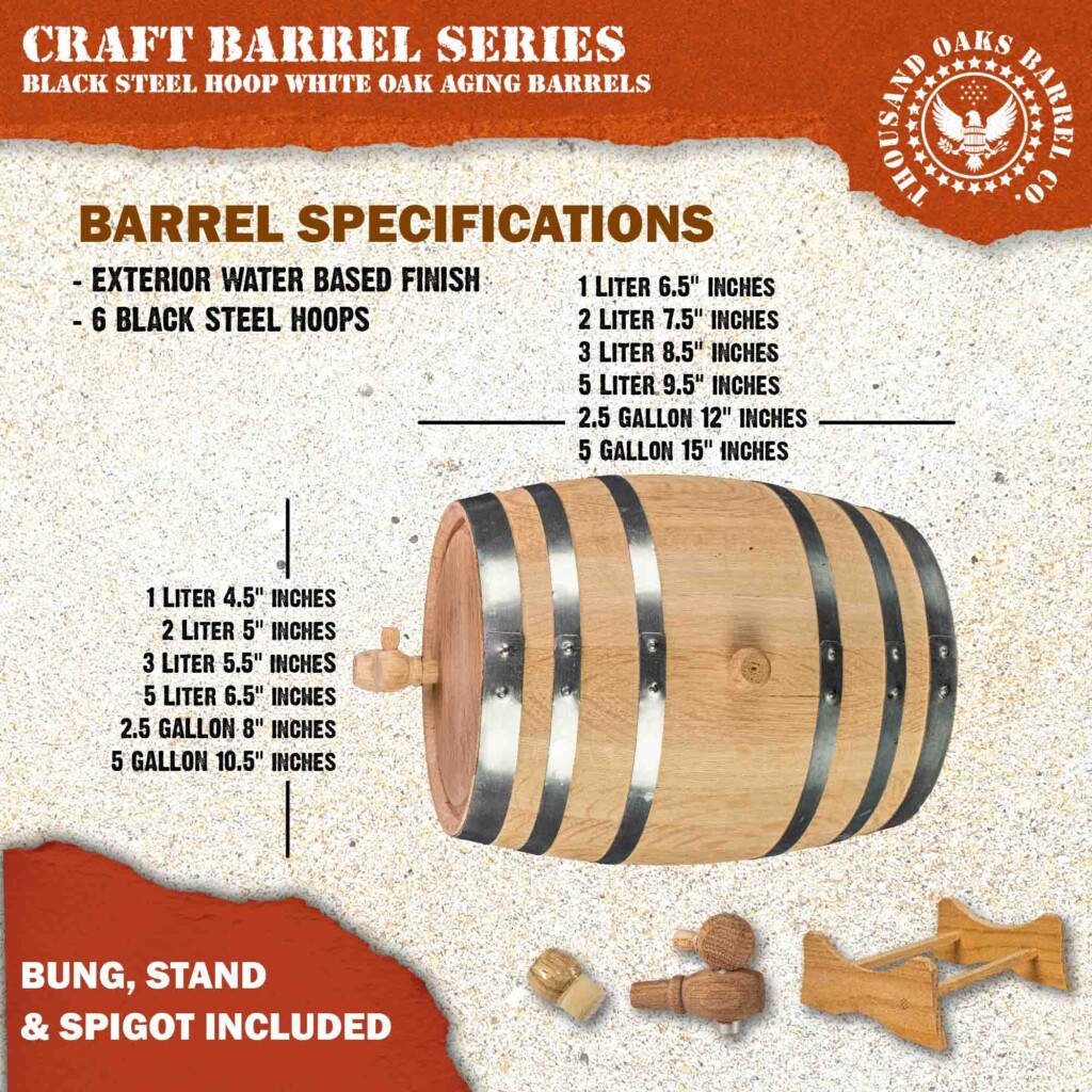 American Oak Barrels Aging Whiskey Barrels Small Premium