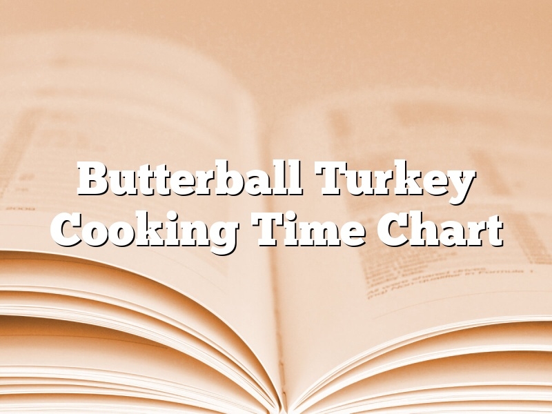 Butterball Turkey Cooking Time Chart March 2025 Pastureandpearl