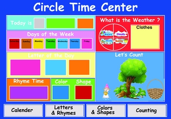 Circle Time Center Chart For Classroom By JOLIE TPT