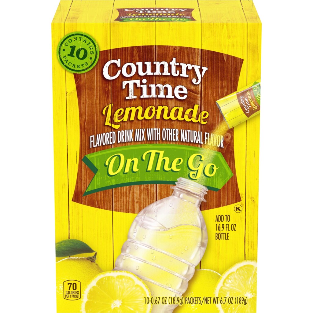 Country Time Lemonade Drink Mix 60 Count Pack Sugar Sweetened Buy 