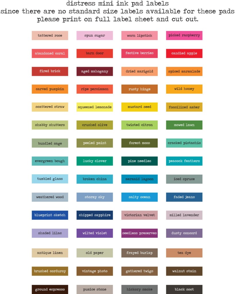 Distress Oxide Color Chart 2024 Mda Distress Ink Tabla De Colores