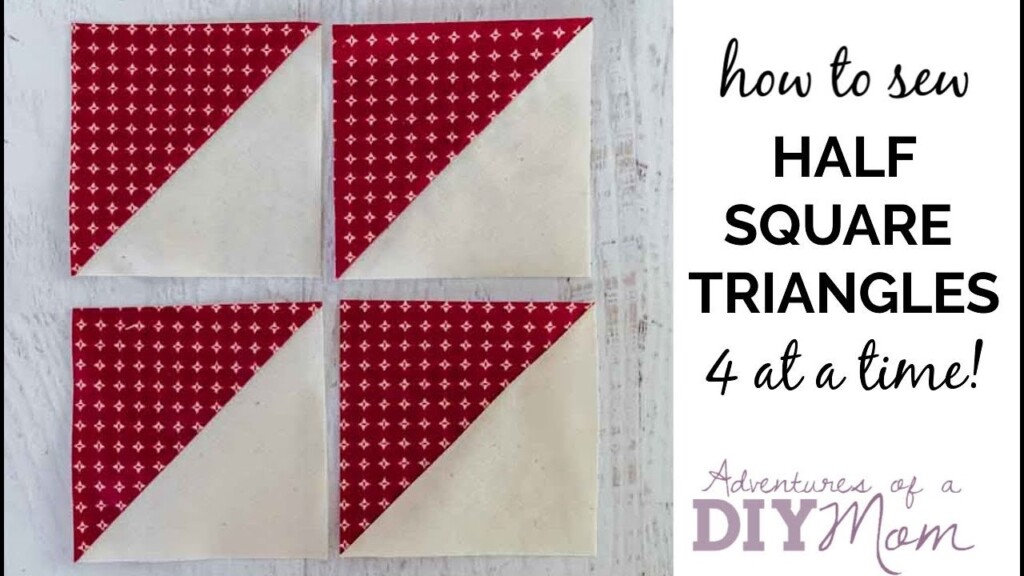Four At A Time Half Square Triangles Chart