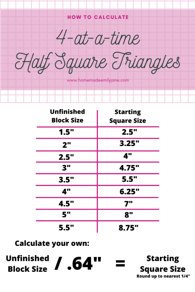 Half Square Triangle Chart Atelier yuwa ciao jp