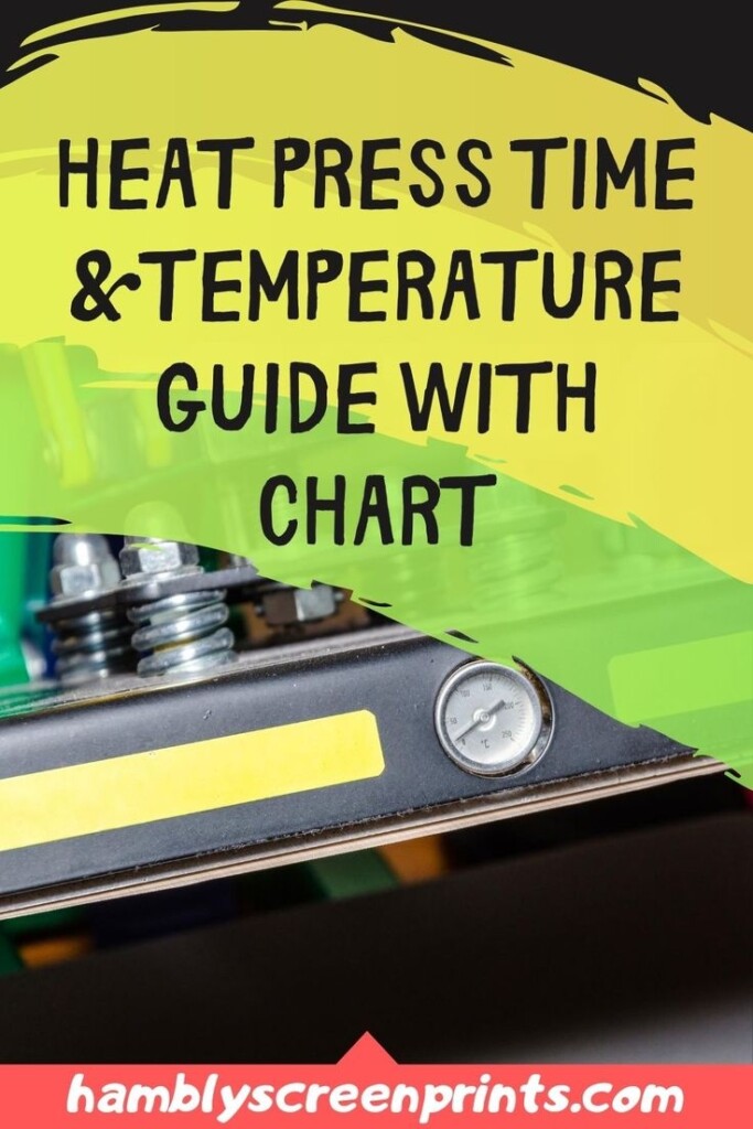 Heat Press Time And Temperature 2020 Guide With Chart Heat Press 