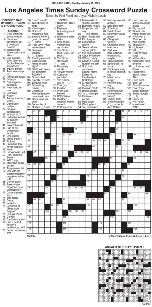 La Times Crossword Puzzle Today Cheap Sale Www cityofclovis