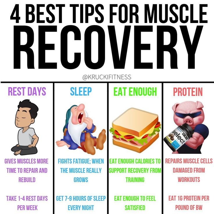 Muscle Recovery Time Chart