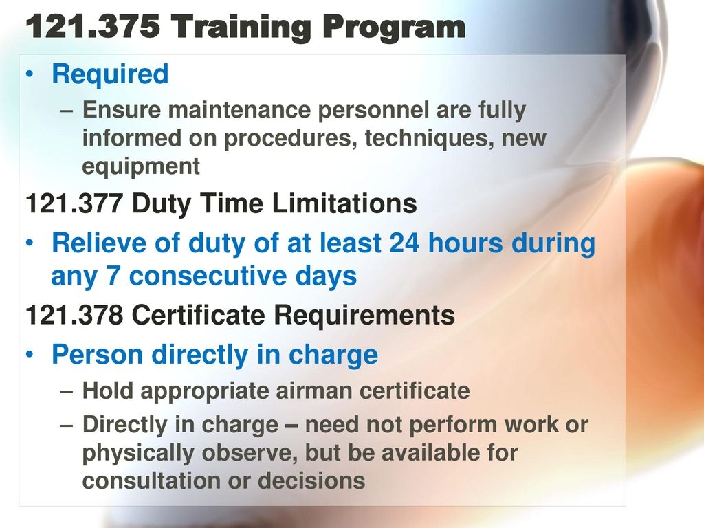 Part 121 Operating Requirements Ppt Download