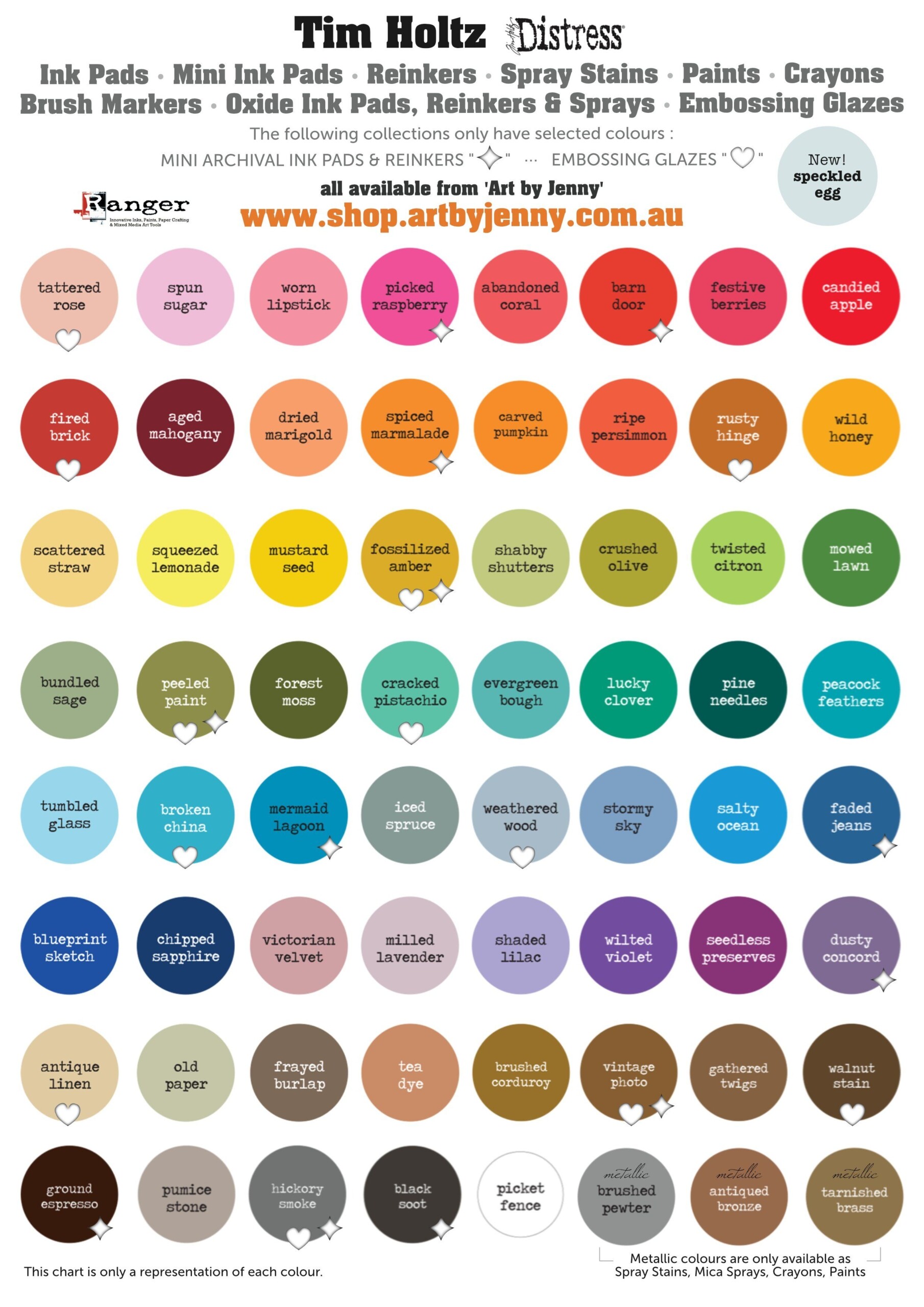 Printable Tim Holtz Distress Ink Color Chart Printable Word Searches