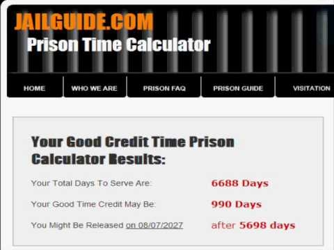 Prison Earned Good Time Credit Calculator YouTube