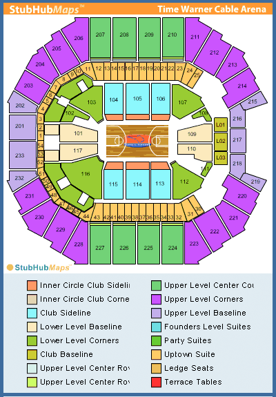 Time Warner Cable Arena Seating Chart Pictures Directions And 