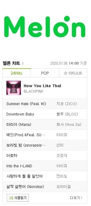 Update Melon Makes Major Changes To Chart System Soompi
