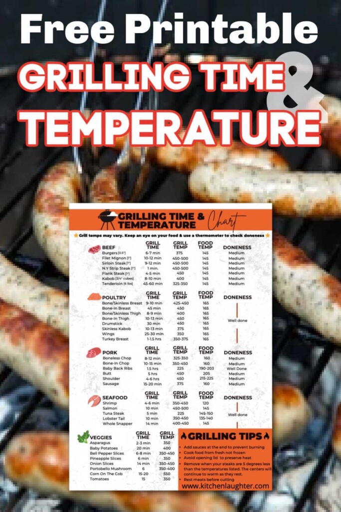 Weber Grilling Time And Temperature Chart TimeChart